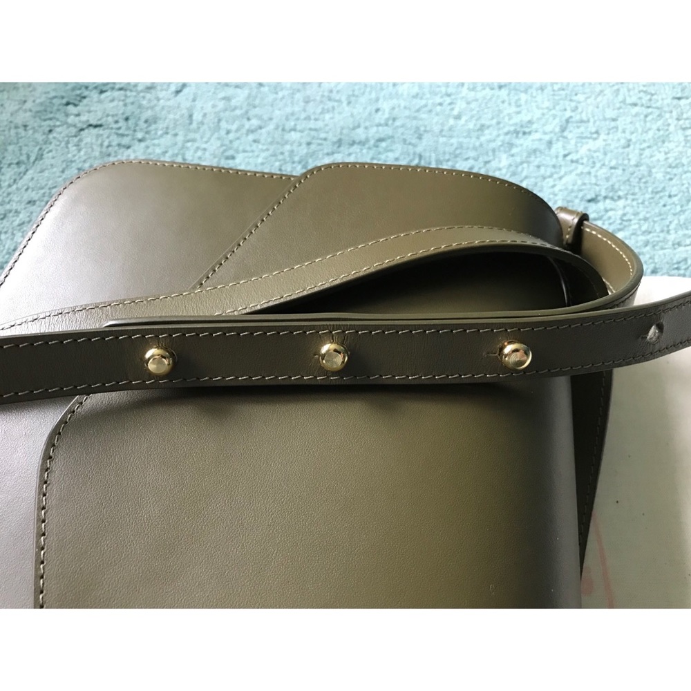 Mansur Gavriel Calf Envelope Crossbody Moss - Picture 10 of 15